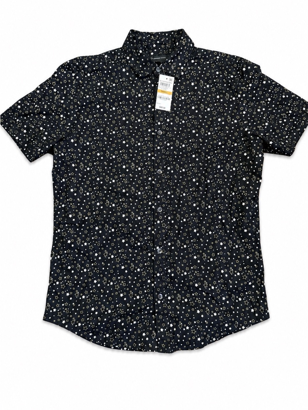 INC International Concepts Star Print Shirt Men’s Small NWT Deadstock